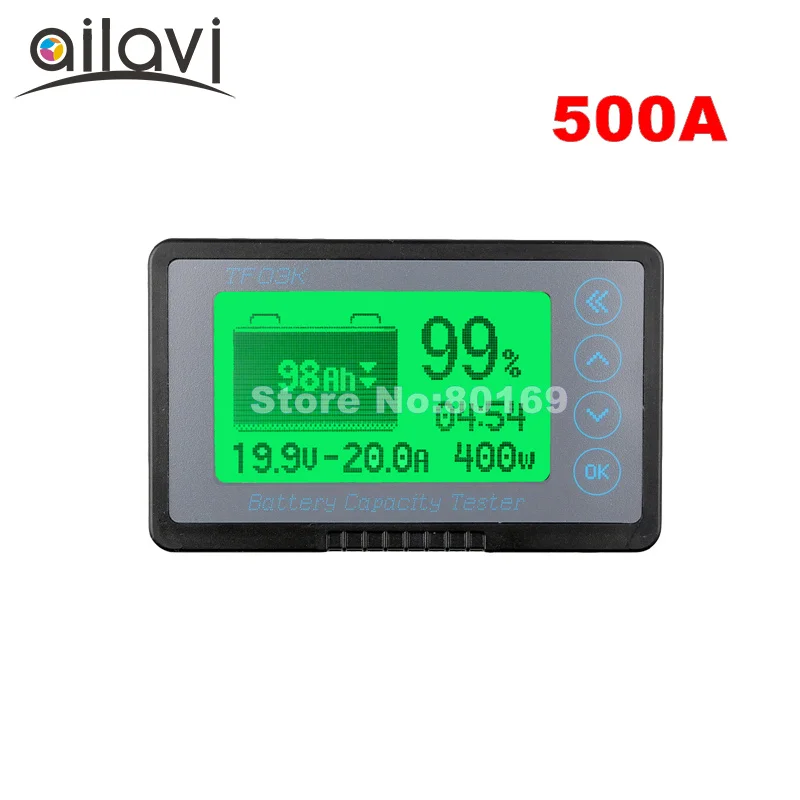 TF03K Large Screen 12-72V 500A Coulometer Professional Vehicle Battery Capacity Tester Voltage Current DC Display Counter | Инструменты