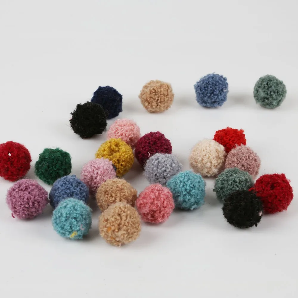 Crafting Pieces 50 Pcs 15mm Diy Crafts Mixed Colours Mini Fluffy Pom Poms Ball Yarn Crafts Gefradis Fr