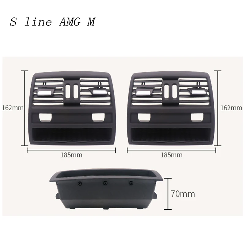 Стайлинга автомобилей интерьера сзади, устанавливаемое на вентиляционное отверстие в салоне автомобиля на выходе автомобильного кондиционера, Накладка для BMW 5 серии F10 F18 Материал улучшить авто аксессуары
