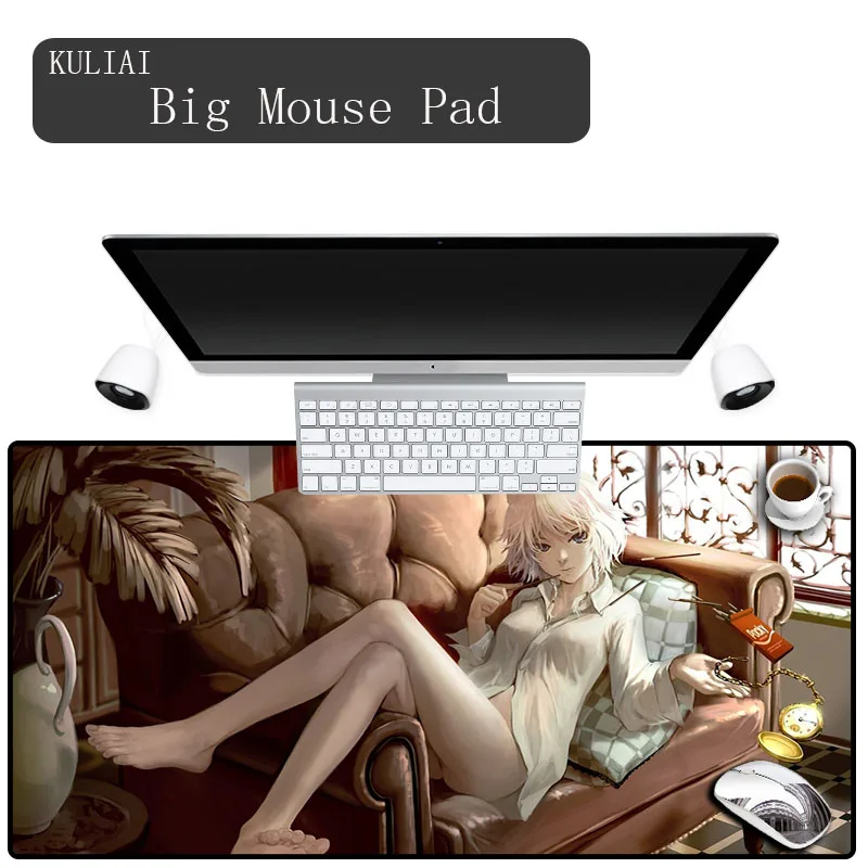 

XGZ Fashion Girl Mouse Pads Anime Gaming Keyboard Pad Player Rubber Mat To Mouse Office Family Desk Cool Mouse Pad Game Mats