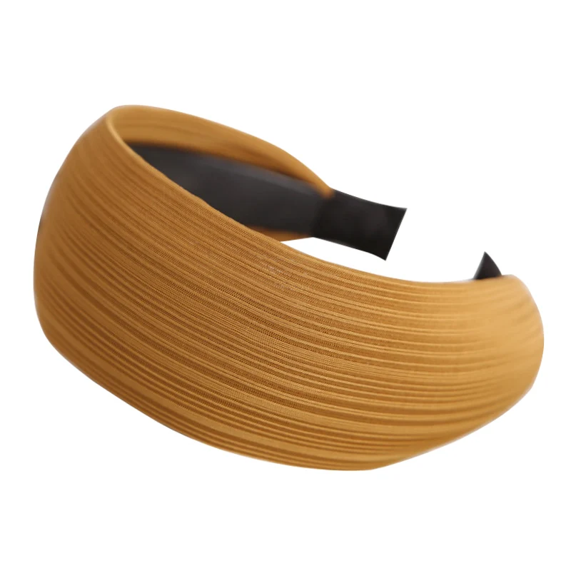 Твердые широкие повязки для волос для женщин девочек handiwork ткань полоса повязка на голову обруч для волос аксессуары Головные уборы - Цвет: 7