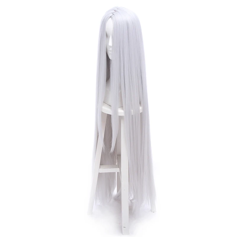 L-email peluca Kaguya ootuki Cosplay pelucas NARUTO Cosplay 120cm largo plata pelo liso peluca resistente al calor sintético pelo Peruca L-email peluca Kaguya ootuki Cosplay pelucas NARUTO Cosplay 120cm largo plata pelo liso peluca resistente al calor sintético pelo Peruca