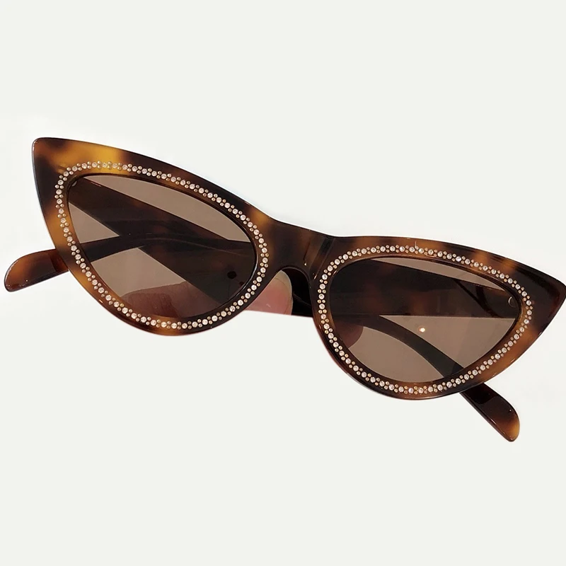 

Acetate Frame Sunglasses Women Brand Designer UV400 Protection Lens Eyewear Female Sun Glasses Gradient Lens with Packing Box