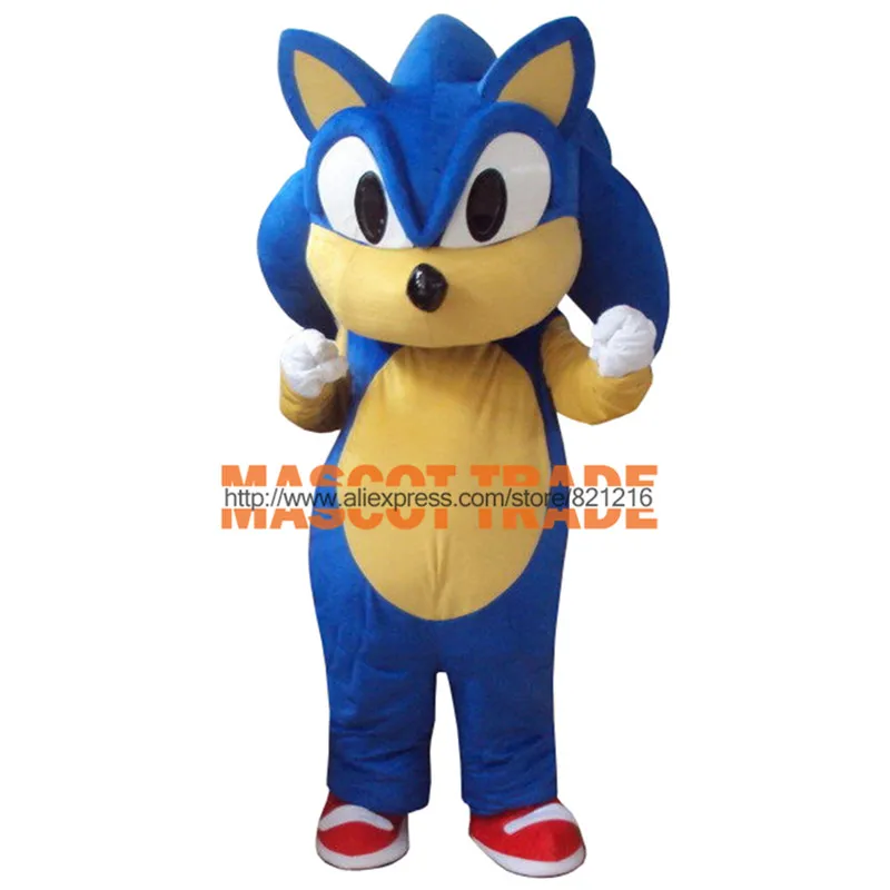 

Professional Sonic Hedgehog Mascot Costume Fancy Dress Adult Size