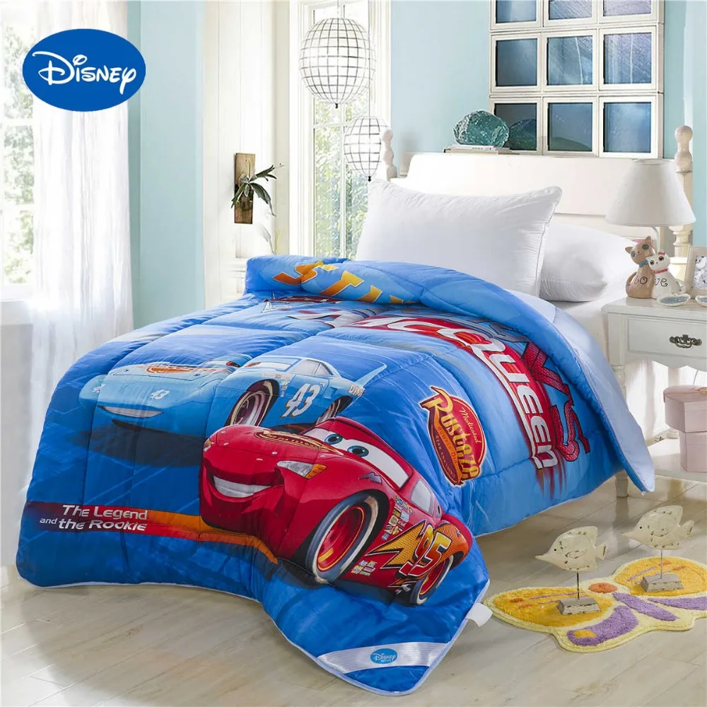 Lightning Mcqueen Cars Printed Comforter Disney Cartoon Bedding Cotton Fabric Cover Boys Kids Quilt Single Twin Lightning Mcqueen Cars Printed Comforter Disney Cartoon Bedding Cotton Fabric Cover Boys Kids Quilt Single Twin
