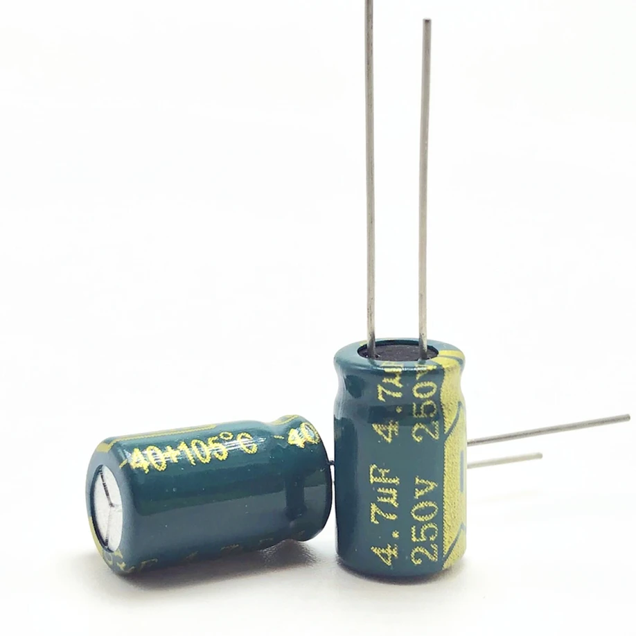 

30pcs/lot 250v 4.7uf 8*12 20% RADIAL aluminum electrolytic capacitor 4700NF