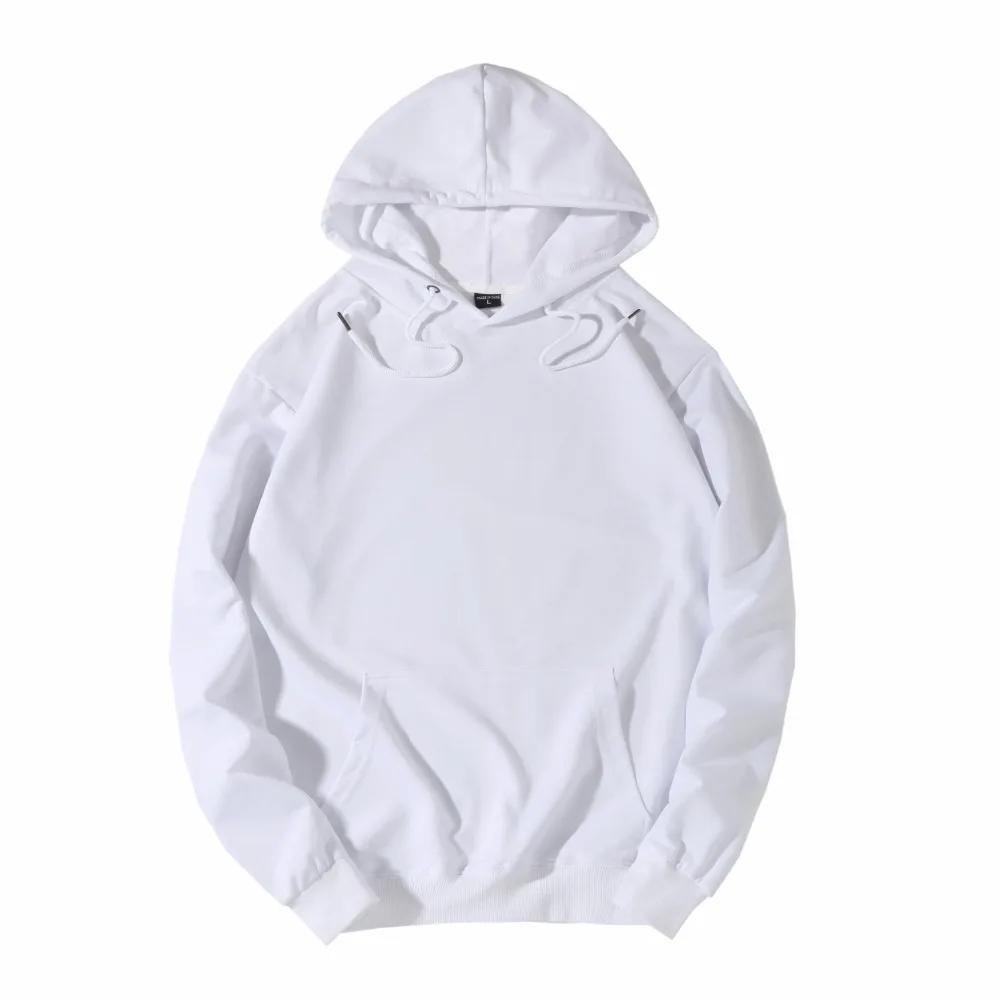 2019 New Spring Autumn Fashion Hoodies Male Large Size Warm Fleece Coat Men Brand Hoodies Sweatshirts  Size M-XXL
