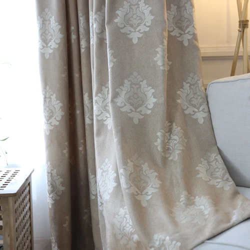 Европейский жаккард шторы для спальни высокого качества Роскошные затемненные шторы для гостиной готовые оконные шторы - Цвет: Color 1