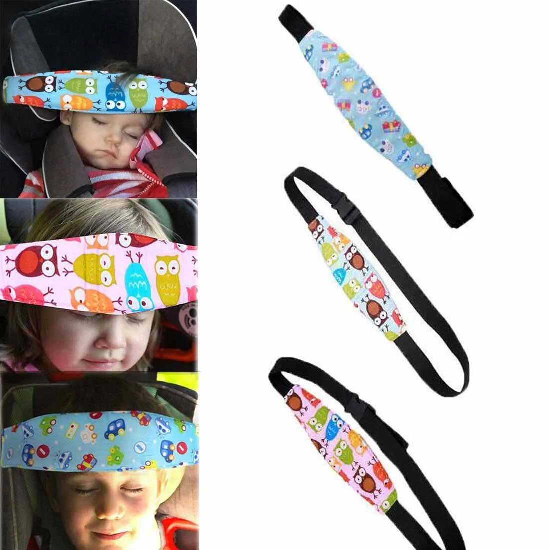 

Dongzhen Car Safety Child Kids Head Support Holder Sleeping Belts Baby Sleep Nap Holder Fixing Band Children Safety Belt 1pcs
