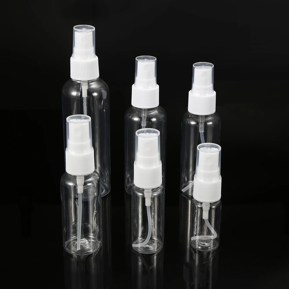 

5PCs Transparent Portable100ml Empty Plastic Container Travel Bottle Container Perfume Atomizer Cosmetic Refillable Sprayer