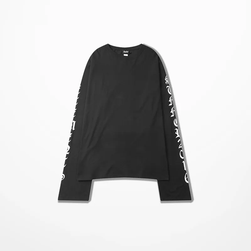 Kanye West готические футболка с печатными буквами THRASHER в стиле ретро В хип хоп Хай
