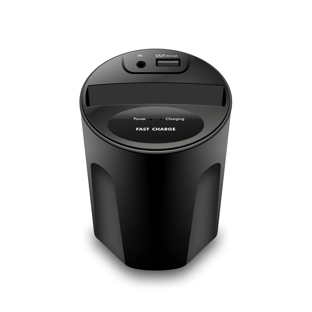 Ascromy Car Wireless Charger Cup Qi Charging Stand for iPhone 8 X 10 iPhonex Samsung Galaxy S8 S7 S6 USB induction Charge Holder (3)