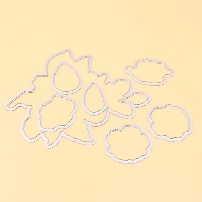 KLJUYP цветы прозрачный силиконовый штамп для вырезания штампов Набор для DIY скрапбукинга/фотоальбома декоративные