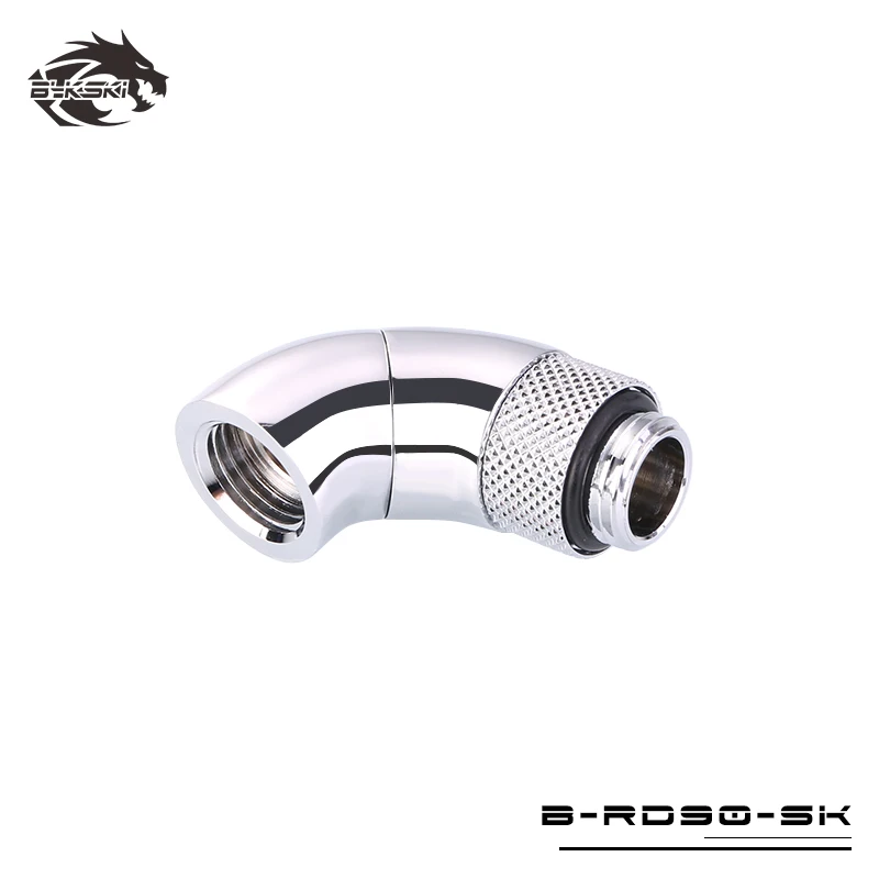 Оригинальный Bykski G1/4 &quotрезьба 90 градусов вращения фитинги компьютер cooler гаджет