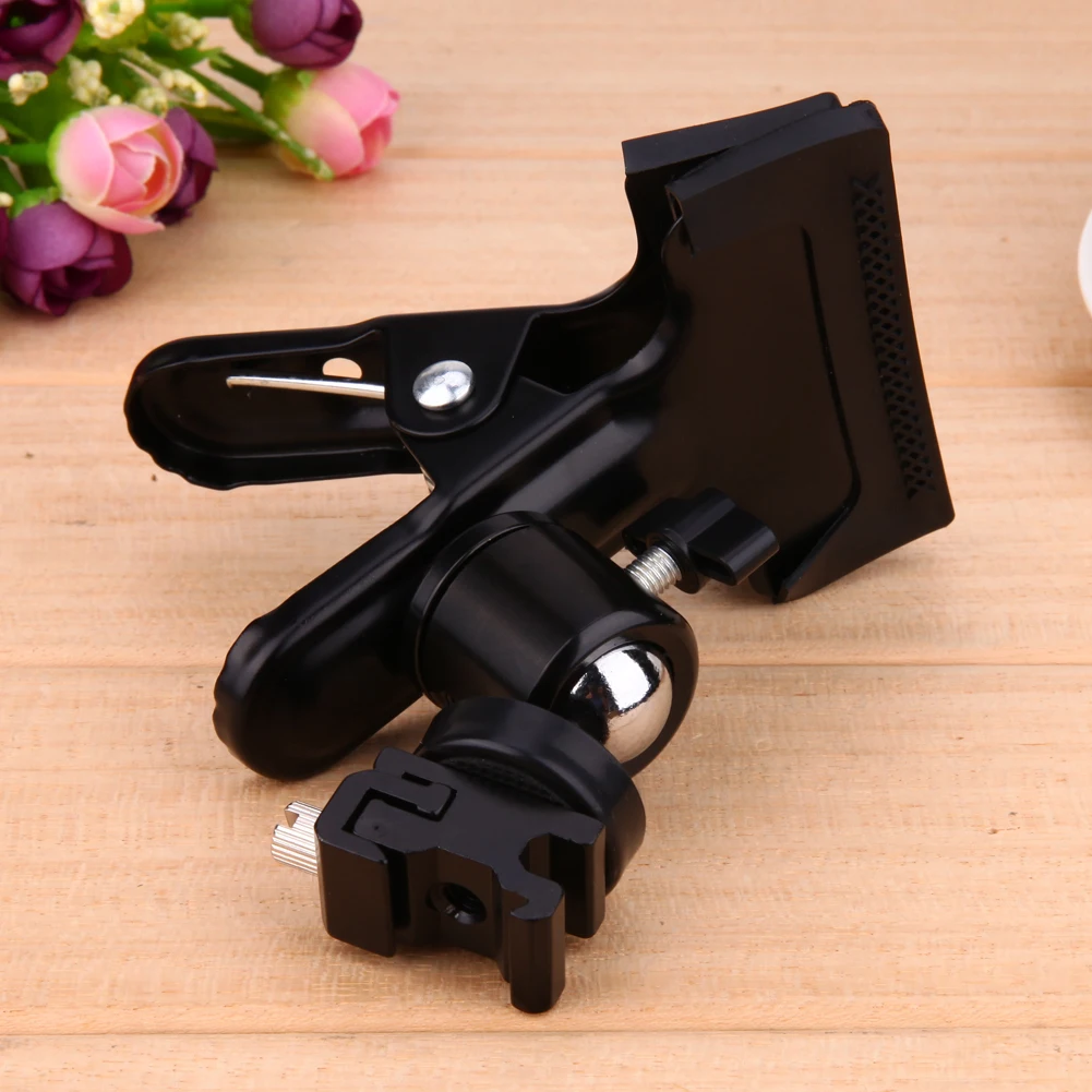 VODOOL Профессиональный металлическая фотостудийная зажим для фотофона с шаровой головкой адаптер для «горячего башмака» с осветительной ст... VODOOL Профессиональный металлическая фотостудийная зажим для фотофона с шаровой головкой адаптер для «горячего башмака» с осветительной ст...