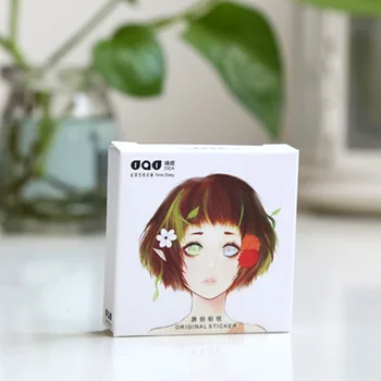 

Korean Stationery Cute Girl Cartoon Genie Paper Sticker Decorative Sealing Stickers Diary Notebook DIY Stationery Stickers