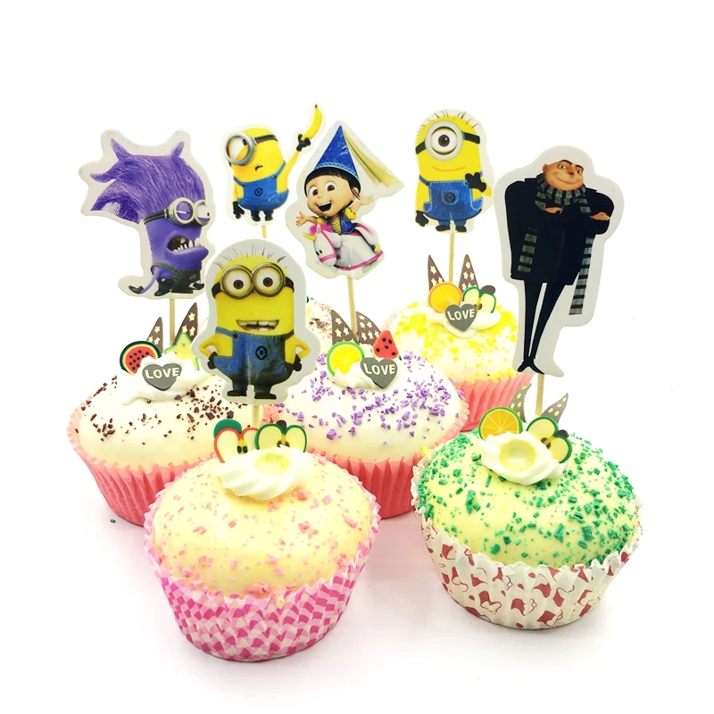 ~ Birthday Party Supplies Minions DESPICABLE ME 2 LARGE SQUARE PAPER PLATES 8