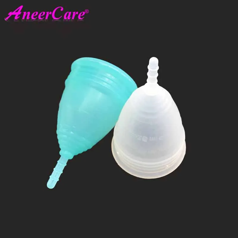 50pcs aneercare  Feminine Hygiene Menstrual Cup Medical Grade Silicone Copo Menstrual de Silicone Medica Reusable Menstrual Cup