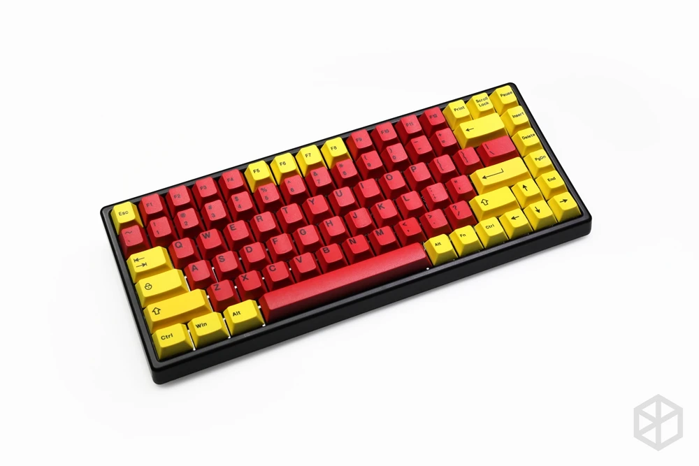 Восходящее солнце вишня профиль краситель Sub Keycap набор толстый PBT для клавиатуры gh60 xd60 xd84 tada68 rs96 zz96 87 104 660 желтый красный