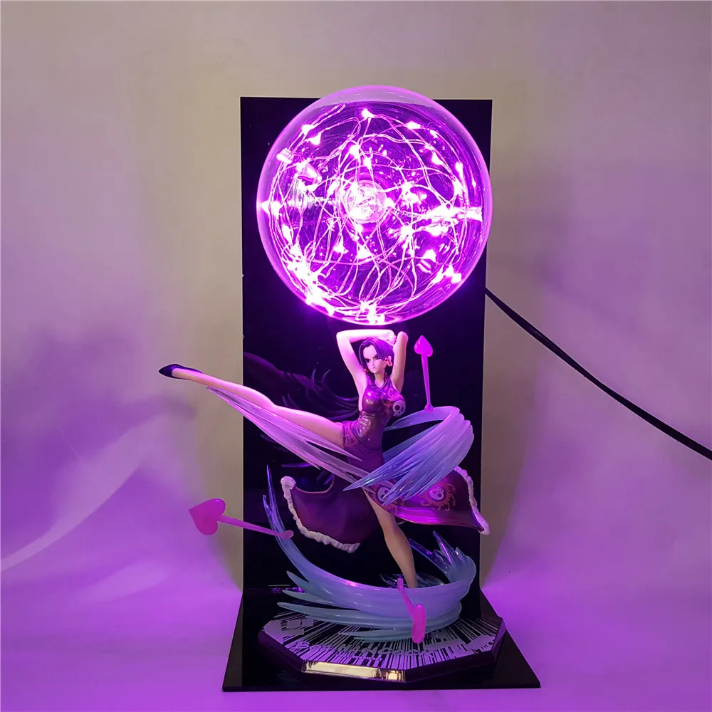

One Piece Anime Boa Hancock Figure Led Night Light One Piece Action Figure Hancock PVC Model Toys Collectible Christmas Gift
