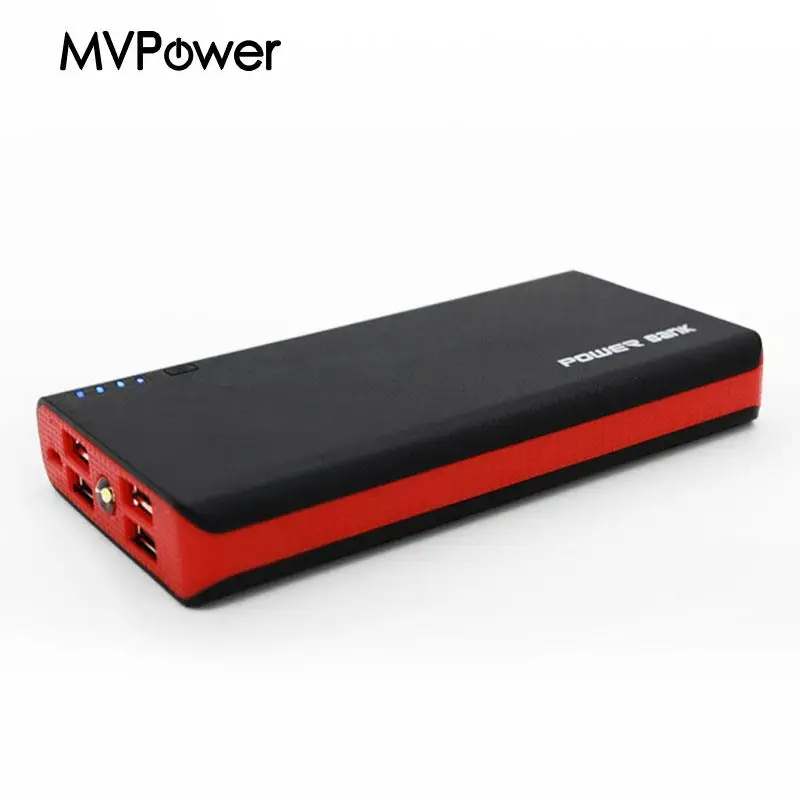 MV power, портативный USB внешний аккумулятор, чехол, 6x18650, зарядное устройство, зарядка, сделай сам, набор для смартфонов, Новинка - Цвет: Красный