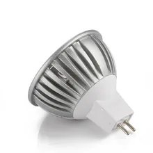 LED MR16 светодиодные лампы, 3 W, GU5.3, AC DC12V, Алюминий отражатель, 20 W эквивалент, холодный белый 6000 k нерегулируемых 12 шт./лот