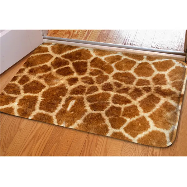 HUGSIDEA 3D леопардовый дизайн напольный ковер Европейский стиль ковры для гостиной кухни открытый входной коврик alfombres - Цвет: C0453CN