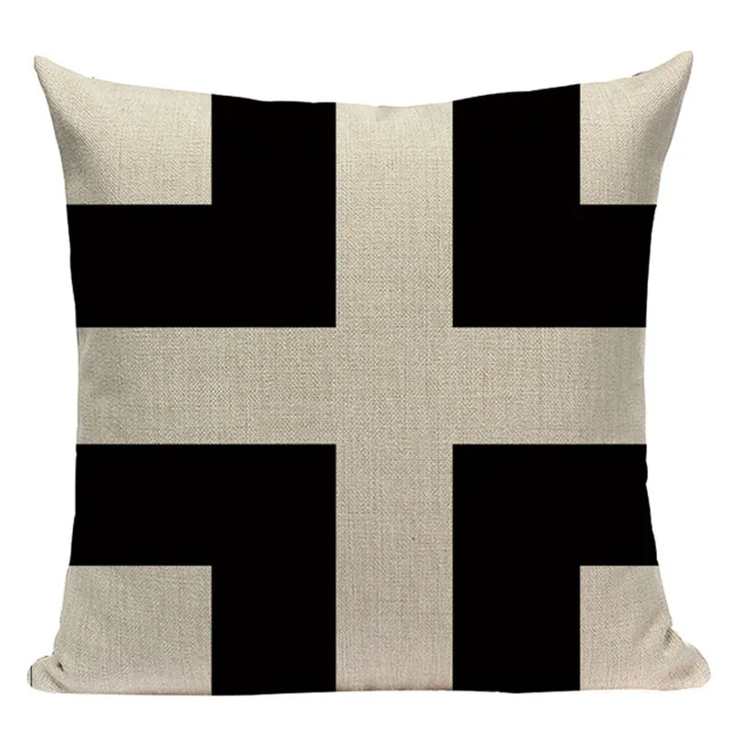 Складные Декоративные Чехлы для диванов модные черно белые полосатые льняные