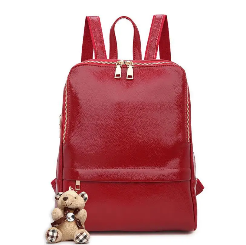 

Backpack Women Genuine Leather Female Backpacks Fashion Teenager School Bags Mochila Feminina Rucksack Mochilas Mujer 2019 New