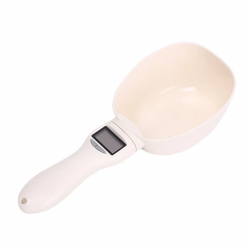 800G 0.1G Pet Food Water Measuring Spoon Cup with Led Display Kitchen Scale Scoop Portable Removeable Pet Feeding Supplies1