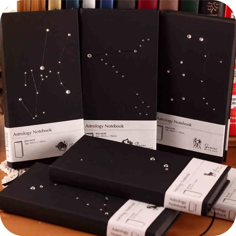 

New Fashion Creative Trends Constellation Diamante Notebook Gift For Friend 1pc Free shipping 58