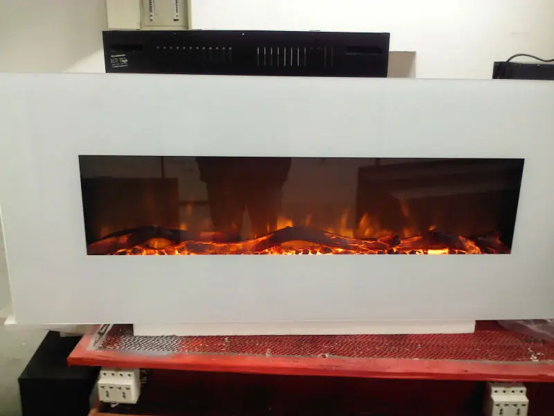 Led Logs Wall Mounted Electric Fireplace In Electric
