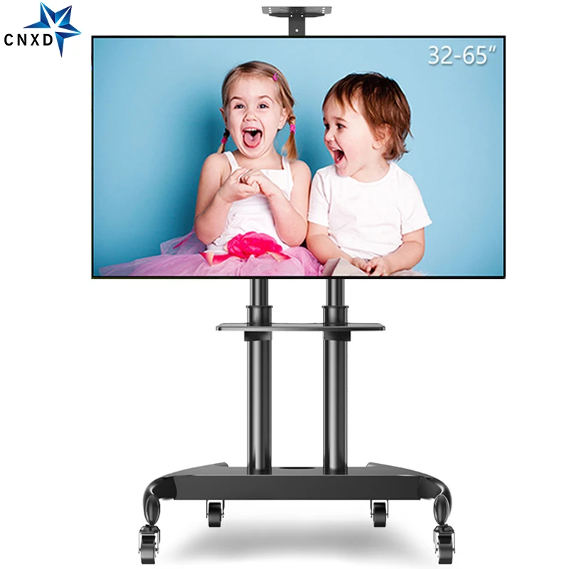 Бесплатная доставка тележка для мобильного телевизора с колесом 32 &quot 65&quot