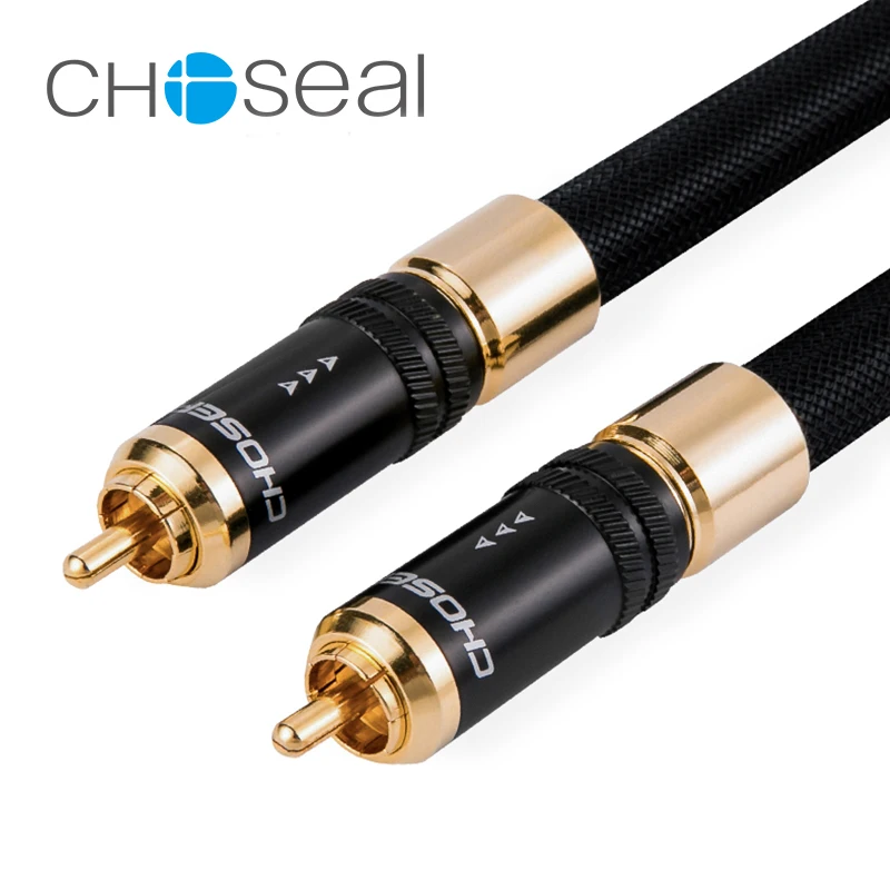 Choseal 30th юбилей QS993 цифровой коаксиальный аудиокабель RCA к один Кристалл Медь Hifi