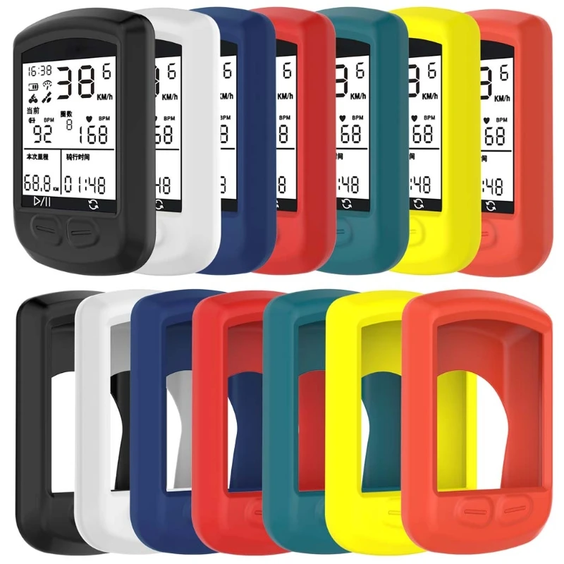 

OOTDTY Multi-color Silicone Skin Case Cover For iGPSPORT IGS10 Bike Cycling Computer