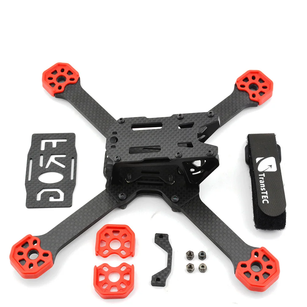 TRANSTEC Lightning 2 215 мм FPV Гоночная рама беспилотника 5 Arm 7075 CNC карбоновая комплект для F40