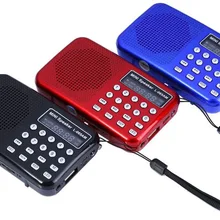 Горячая L-065 портативный мини fm-радио динамик USB 2,0 AUX аудио вход lcd радио Поддержка TF SD карты мобильный телефон ПК MP4 MP3