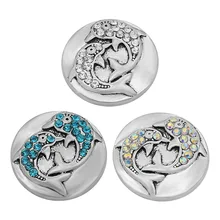 Новинка KZ3127 красивая элегантная пара дельфинов 18 мм застёжка, бусинка оснастки ювелирные изделия оптом