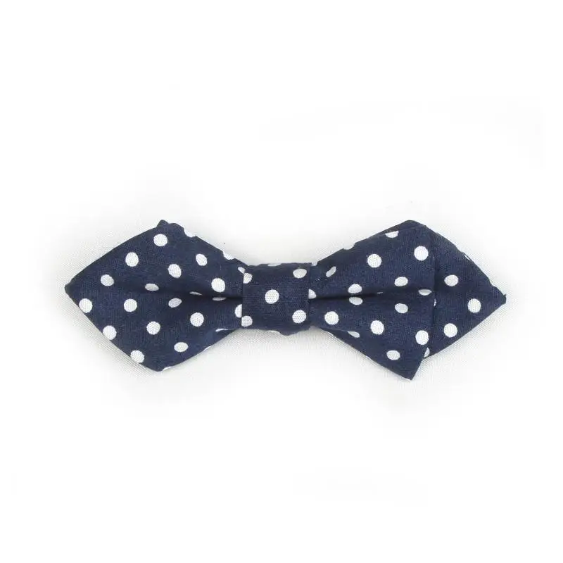 Модная хлопковая клетчатая галстук-бабочка в горошек для мальчиков, год - Цвет: BoyBZ13
