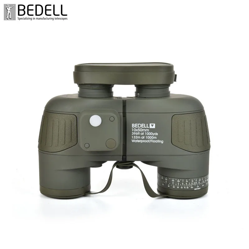 BEDELL Brand Military 10x50 HD Marine Binoculars Zoom Rangefinder