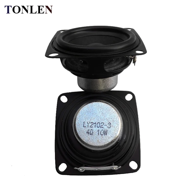 TONLEN 2PCS 2inch 4 ohm Speaker Audio Full Range Speaker 10W Computer Portable Speakers 52mm Home Theater HiFi 4ohm Loudspeaker