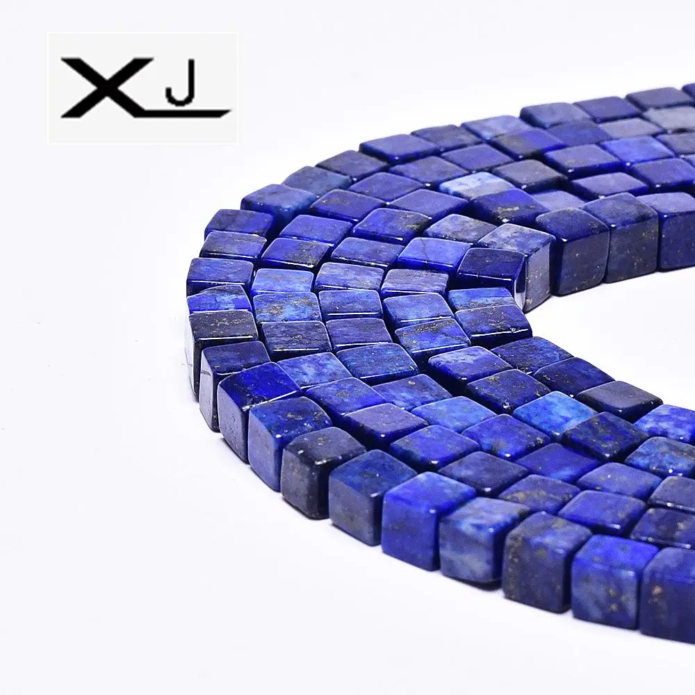 

Natural Lapis Lazuli Square Stone Loose Beads 38cm a Strand 4mmx4mm For Jewelry Making Fit Diy Bracelet
