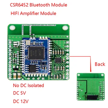 

CSR64215 APT-X Hifi Bluetooth 4.2 Module Receiver Board Audio Car Bluetooth Receiver Module Amplifier Speaker DC 5V 12V