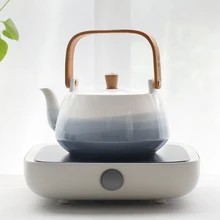 220 В PC электрическая керамическая плита обогреватели краткое Чай воды горшок Кофе чайник для молока чайная посуда Чай ware/вскипятить чайник держатель подарок