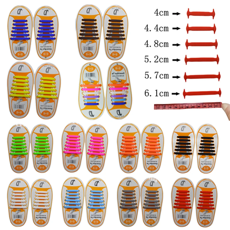 12 шт./пара Детские эластичные силиконовые шнурки кроссовки шнурки без завязок; ребенок шнурки для обуви для маленьких Спортивная подходит ремень