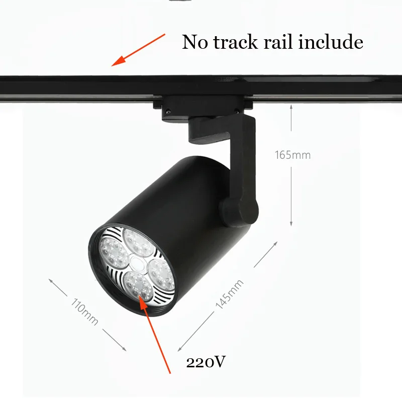 Магазин одежды, магазин, Точечный светильник, скользящий светильник для гостиной, офисный светильник, направляющий светильник, коммерческий выставочный зал, рельсовый светильник