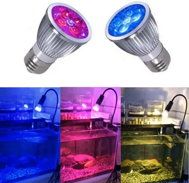 LED Aquarium Light Plant Lighting Reef Fish Tank Lamp E27 Bulb for