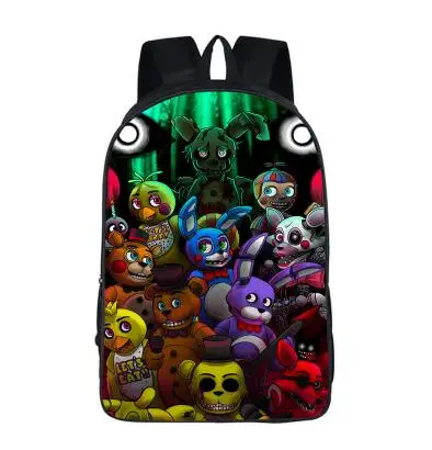 photo color Five Nights At Freddys рюкзак для подростков обувь мальчиков девочек школьные ранцы Бонни Fazbear Foxy Фредди Чика Студент Рюкзаки - Цвет: photo color