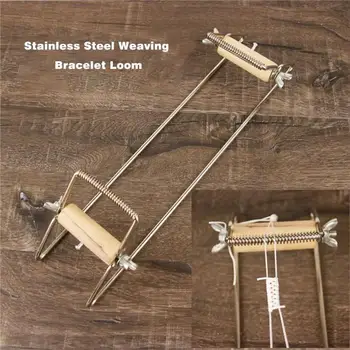 

Multifunction Stainless Steel Weaving Bracelet Loom Beading Loom Set for Jewelry Bracelets Make DIY Knitting Machine New Hot