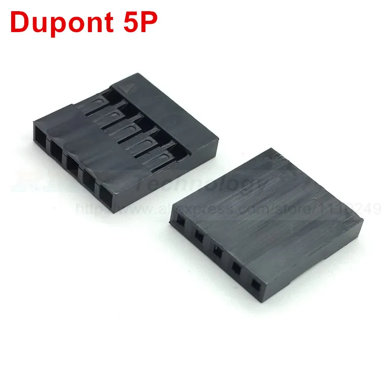 

For dupont connector 5pin single row 2.54mm for dupont plastic shell through hole 100pcs/lot free shipping